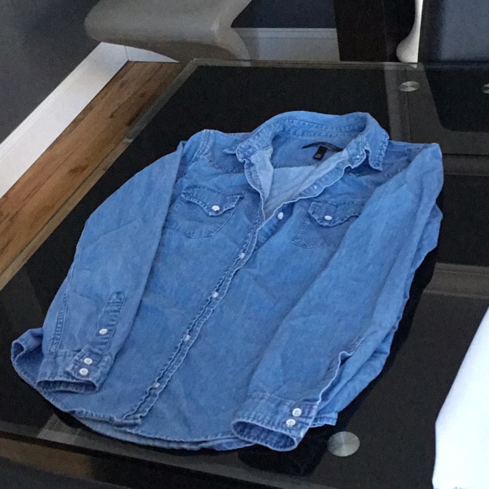 Victoria Secret Jean Shirt! - Picture 2 of 2